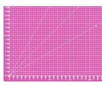 generisch Schneidematte 60cm x 45cm pink od. grün - Sew Mate -Selbstheilend 3 mm stark (Pink)