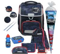 Generisch Schneiders Ergolite Schulranzen-Set für Jungen (13 TLG. mit Schultüte und Brustbeutel, Dusk Force)