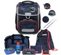 Generisch Schneiders Ergolite Schulranzen-Set für Jungen (13 TLG. mit Sporttasche und Brustbeutel, Dusk Force)