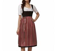 Generisch Schürze Dirndl, Dirndl Grosse Grössen, Festliche Trachten Schürze Klassiker Design Mit SchnürungComfort Trachtenmode Klassiker Vielseitig Freizeit Dirndlkleid Für Bierfest Küche Motto Party