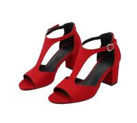 Generisch schuhe für hochzeit damen Sandalen Damen Sommer Mit Absatz Elegant Blockabsatz Orthopädische Sandaletten Fischmaul Sommerschuhe High Heels Sandals Römersandalen Schnalle Große Größe Gelb 44