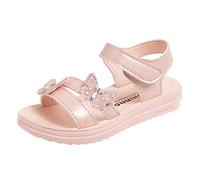 Generisch schuhe Kinder Sandalen,Kinder Sandalen MäDchen Barefoot Barfuß Sneaker MäDchen, Glitzer Sandaletten Schuhe 22-36