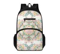 Generisch Schulrucksack Teenager Gelb Rosa Grün Rucksack Herren Und Damen,Casual Daypack Für Uni Schule Arbeit Studium,Ideal Für Schule, Reisen Und Hochschulen