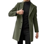 Generisch schwarzer Mantel Herren Mantel Winter Herren ledermantel Herren schwarz lang Mantel mit Kapuze Herren Overcoat Men Business-Jacke für Herren Herren Jacke lang Coupons Dufflecoat Herren