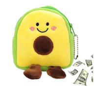 Generisch Shaller Und Taschen-Plush-Avocado-Brieftasche | Wallet, Mini Tragbare Tasche Für Teile, Karten, Schlüssel, Lippenstift, Süßes Frauenzubehör, Kinder Und Reisen
