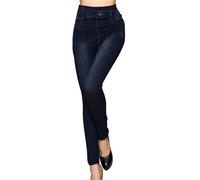 Generisch Shorts Damen Jeans, Damen Boyfriend Jeans, High Waist Elastische Jeans Leggings Thermodruck I Ation Denim Leggings Strumpfhosen W Erhose Outfits Hip Yoga Pants Ohren, Black-Friday-Angebote