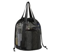 Generisch Shower Bag, Drawstring Bucket Organizer Tote for Bathroom Storage, Portable Pouch with Basket Design for Dorm Gym Pool Travel Camping Beach Vacation Summer Use 30x22x1cm