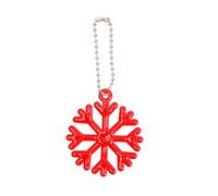 Generisch Sicherheit Gehen Radfahren Sicherheitsreflektor Schneeflocke Form Taschenanhänger Sicherheitsreflektor Anhänger Handtasche Charm Schneeflocke Reflektierender Warnanhänger