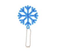 Generisch Sicherheit Gehen Radfahren Sicherheitsreflektor Schneeflocke Form Taschenanhänger Sicherheitsreflektor Anhänger Handtasche Charm Schneeflocke Reflektierender Warnanhänger