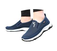 Generisch Slip on Sneaker Herren Atmungsaktiv Alltag Ohne Schnuersenkel Sneake Joggingschuhe Leichtgewichts Walkingschuhe Sportschuhe Minimalistisches Straßenlaufschuhe Mesh Sommerschuhe