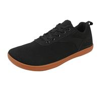Generisch Slip on Sneakers Damen Schuhe Sneaker Orthopädische Schuhe Ultra-Bequeme rutschfeste Walkingschuhe Leichte Breite Füße Laufschuhe Flach Sommerschuhe Laufschuhe Weite k Damen Schwarz 39