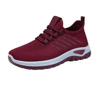 Generisch Slip On Sneakers Herren Damen Nurse Schuhe Walkingschuhe Outdoor Turnschuhe Sportschuhe Gym Bequem Leichte Schuhe Atmungsaktiv Freizeitschuhe Memory Foam Fitness Sporthalle Weite H