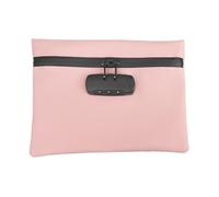 Generisch Small Bag with Lock, Password Pouch, 9.65x6.3 Inches Oxford Cloth Waterproof, Theft Proof Organizer, File Locked Handbag for School, Dorm, Office, Beach Travel, Gym, Home