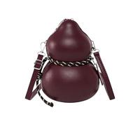 Generisch Small Shoulder Bag - PU Leather Calabash Tote | Compact Size Carry Purse with Secure Closure, Smooth Texture Handbag with Stylish Shape, Casual Storage Accessory for Travel Office Daily Use