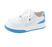 Generisch Sneaker Damen Platform Leder Wasserdicht Sportschuhe Weichen Sohle Turnschuhe Sportlich Tennisschuhe Verschleißfest Flache Laufschuhe Große Größen Damenschuhe Höhe Erhöhen Freizeitschuhe