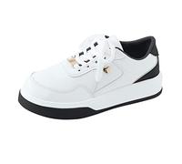 Generisch Sneaker Damen Platform Leder Wasserdicht Sportschuhe Weichen Sohle Turnschuhe Sportlich Tennisschuhe Verschleißfest Flache Laufschuhe Große Größen Damenschuhe Höhe Erhöhen Freizeitschuhe