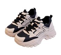 Generisch Sneaker Damen Turnschuhe Mit Luftkissen Und Schnürung, Breite Füße Plattform Sportschuhe Dicke Boden Komfortabel und Robuste Orthopädische Schuhe Walkingschuhe Outdoorschuhe