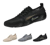 Generisch Sneakers Herren Laufschuhe Mokassins Wildleder Fahrschuhe Outdoor Atmungsaktiv Weich Freizeit Loafer Mesh Schuhe Sportschuhe Gummisohle Turnschuhe Strandschuhe Trainingsschuhe