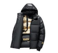 Generisch softshelljacke für herren Warm Steppjacke Herren Blouson Wintermantel Winter Kapuzenjacke Einfarbiger Winterjacke ReißVerschluss Baumwolle Sweatjacke Jacke Bequem Fit Mantel motorrad jacke
