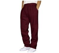 Generisch Sommer Hose Herren, Herren Freizeithose, Männer Einfarbig Kordelzug Gerade Bein Casual Hosen Europäischen Und Lockeren Sport Trend Business Hosen Freizeithose Für Herren