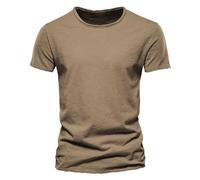 Generisch Sommer T-Shirt Herren V-Ausschnitt-Tshirts lang V-Neck Baumwolle - Casual Basic Shirts Männer Kurzarm Herren T Shirt V Ausschnitt Baumwolle Tshirt Herren Lang Unterhemd V Ausschnitt Herren