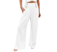 Generisch Sommerhose Damen Freizeithose Damen Langgröße Sexy Baumwollhose Schwarz Relaxhose Elegantes Grosse Groessen Baumwoll-Leinen Casual Kleidung Meine Bestellungen Anzeigen 2025 13#weiß XXL