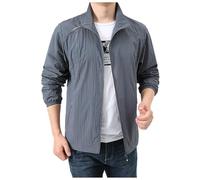 Generisch Sommerjacke Herren, Herren Sommerjacke Leicht Bomberjacke Dünne Fliegerjacke Freizeitjacke Blouson Übergangsjacke Collegejacke Dünne Allwetterjacke