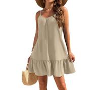 Generisch Sommerkleid Damen 2025 Abendkleid Strandkleid Wedding Guest Dress Knielang Freizeitkleid Festliches Kleid Große Größen Maxi Damenkleid Sommer Durchsichtiges Oberteil Hochzeit Gast Leichte