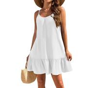 Generisch Sommerkleid Damen 2025 Knielang Freizeitkleid Elegant Cocktailkleid Hochzeitskleider für Sommerkleider Lang Sexy Kleid Große Größen Kleider Sommer Abiball Damenkleid Festlich Curvy Y2K
