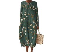 Generisch Sommerkleid Damen Curvy Neckholder Kleid Hemdblusenkleid Damen Strandkleider Lang Wickelkleider Freizeitkleider Sommer Blumenkleid Midikleid Sommer Hemdkleid Shirtkleid