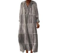 Generisch Sommerkleid Damen, Kleid Damen Sommer, Strandkleid Lang Maxikleider V Ausschnitt Sommerkleider Leicht Und Luftig Boho Kleid Elegante Midikleid Langes Freizeitkleid