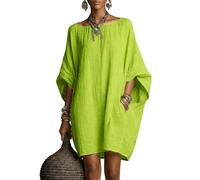 Generisch Sommerkleid Damen Kurz Elegant Strandkleid Damen Luftig Bikini Cover Up Strandponcho Oversize Sommerkleider Frauen Leicht Minikleider Fledermausärmel Tunika Kleid Locker Damenkleider Strand
