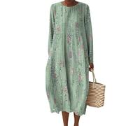 Generisch Sommerkleid Midi Kleid Mit Integriertem BH Hemdblusenkleid Damen Sommer Strandkleider Damen Sommer Wickelkleid Elegant Freizeitkleider Blumenkleid Midikleid Elegant Hemdkleid Tshirtkleider