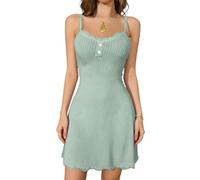 Generisch Sommerkleid Sommerkleid Boho Kleid Mit Knopfleiste Backless Dress Strandkleid Schwarz Lange Abendkleider Cocktailkleider Summer Outfits for Women Gelbes Damen Samtkleid