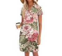 Generisch Sommerkleider Für Damen 20er Jahre Kleid Kurzarm Elegant Wickelkleid Schwarzes Kleid Westenkleid Einfarbig V-Ausschnitt Pulloverkleid Leicht Kleidung Meine Bestellungen Anzeigen 2025RosaL