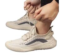 Generisch Sommerschuhe Herren Leicht - Herren Slipper Dünne Weiche Sohle Atmungsaktive Mesh Laufschuhe Papa Schuhe Lässige Sportschuhe