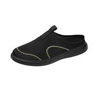 Generisch Sommerschuhe Herren Pantoletten Vorne Geschlossen Hausschuhe Mesh Atmungsaktive Pantoffeln Slip On Walking Freizeit Schuhe Lässige rutschfest Slipper Herren Clogs Indoor Outdoor Gartenclogs