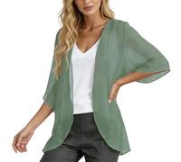 Generisch Sommerstrickjacke Damen Leicht Dunkelblaue Strickjacke Bunt Strickblazer Ajour Cardigan Sommer Strickjacken Elegant Graue Grau Beige Häkel Feinstrickjacke Dünne Rosa Weiß Rote