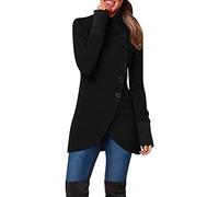 Generisch Sonderangebote Angebot Des Tages Winter Jacke Damen Übergangsjacke Mäntel Pullover Casual Reißverschluss Kapuzenknopf Langer Mantel Jacke Hahnentritt Damen Mantel Winterjacke Damen Sale
