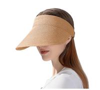 Generisch Sonnenhut Damen Faltbar UV Schutz Sun Visor Hüte Strohhut mit großer Krempe Faltbar Visor Cap Sonnenvisier Sommerhut Sonnenhüte für Damen Sommer Sonnenschutz Sport Strand Hut Sonnenkappe