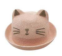 Generisch Sonnenhut Kinder Strohhut Katze Eimer Beach Sun Hut für Mädchen Jungen (S)