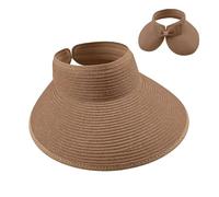 Generisch Sonnenhut mit Sonnenschutz - Faltbare breite Krempe mit UV-Schutz | Sonnenvisier-Hut für den Sommer,für Reisen, Camping, Picknick, Klettern, Golfen, Pool, Tennis, Sport, Urlaub und Wandern