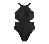 Generisch Sport Badeanzug Damen, Damen Mesh 1 Stück Bademode Push Up Gepolsterter Bikini Badeanzug Trainings Sport Bademode Sport Geraffte Tankini Bademode Badeanzüge