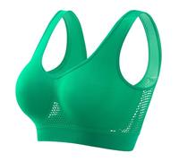 Generisch Sport BH Starker Halt Große Brüste Push Up Bra Damen Ohne Bügel 3er Pack Set Gepolstert Komfort Atmungsaktiv Dünn Bustier Yoga-BH Joggen Yoga Laufen Reiten Bra Crop Top Fitness Training BHS