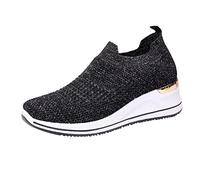 Generisch Sportschuhe Damen Mit Absatz Höhere Laufschuhe Casual Turnschuhe Mesh Smmmer Low Top Joggingschuhe Elegant Outdoorschuhe Jogging Tennisschuhe Plattform Leicht Wanderschuhe