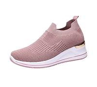 Generisch Sportschuhe Damen Mit Absatz Höhere Laufschuhe Casual Turnschuhe Mesh Smmmer Low Top Joggingschuhe Elegant Outdoorschuhe Jogging Tennisschuhe Plattform Leicht Wanderschuhe