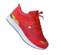 Generisch Sportschuhe Damen Weite K Turnschuhe, Lässige Komfort Schnürschuhe Geschlossene Sport Schuhe rutschfest Damenschuh Sneaker Running Trekkingschuhe Outdoor-Wanderschuhe mit Schnürung