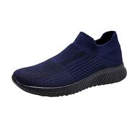 Generisch Sportschuhe Herren Fitnessstudio Turnschuhe Slip on Laufschuhe Herren Leicht Atmungsaktive Sneaker rutschfest Joggingschuhe Schnell Trocknend Walkingschuhe Dämpfung Outdoorschuhe