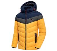 Generisch Steppjacke Herren Dicker Warme Daunenjacke Mit Abnehmbarer Kapuze Zweifarbig Wasserdicht Puffer Jacke Lässige Winterjacke Daunenmantel Steppmantel Modische Outdoorjacke