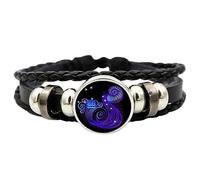 Generisch Sternzeichen-Geist-Armband - Sternzeichen-Geist-Sternbild-Armband | Tragbares mehrschichtiges Sternbild-Lederarmband für Damen und Herren